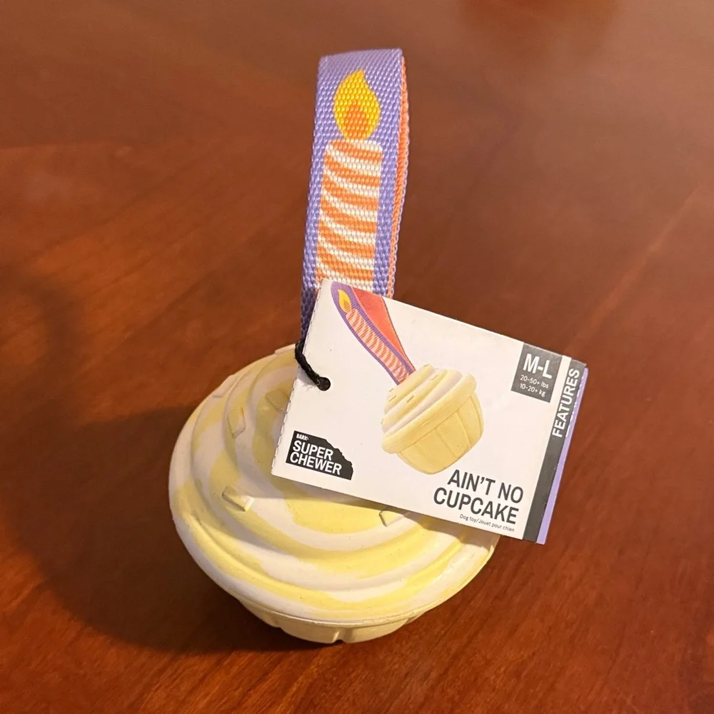 Ain't No Cupcake Dog Toy - Yellow